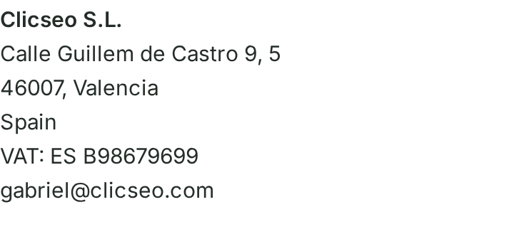 Datos legales del titular